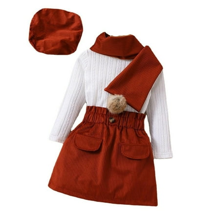 koaiezne Kids Toddler Child Girls Long Sleeve Ribbed Tops Solid Patchwork Skirt With Scarves And Hat 4PCS Outfits Set Sweatshirt Kid Checke Plaid Crop Top
koaiezne Kids Toddler Child Girls Long Sleeve Ribbed Tops Solid Patchwork Skirt With Scarves And Hat 4PCS Outfits Set Sweatshirt Kid Checke Plaid Crop Top