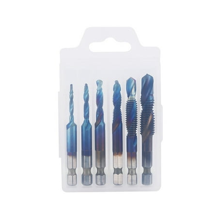 6Pcs Tap Drill Bit Set - Strong Toughness High Efficiency Wear-Resistant Multifunctional Hexagon Tile Drill Bit for Plastic
6Pcs Tap Drill Bit Set - Strong Toughness High Efficiency Wear-Resistant Multifunctional Hexagon Tile Drill Bit for Plastic