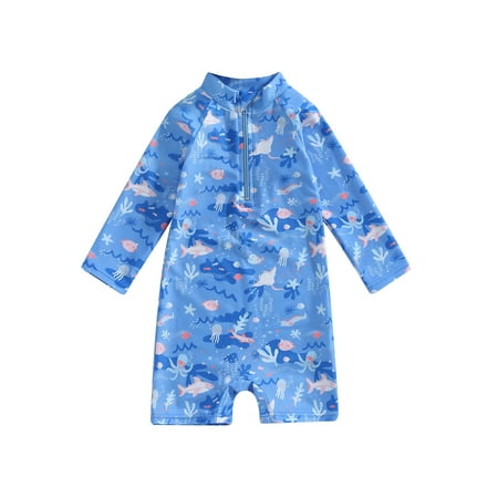 Wassery Kids Boys One-Piece Swimsuit 12M 18M 24M 3T 4T 5T Toddler Boys Long Sleeve Stand Collar Swimwear Fish Print Rash Guard Bathing Suits Beach Wear with Swimming Cap
Wassery Kids Boys One-Piece Swimsuit 12M 18M 24M 3T 4T 5T Toddler Boys Long Sleeve Stand Collar Swimwear Fish Print Rash Guard Bathing Suits Beach Wear with Swimming Cap