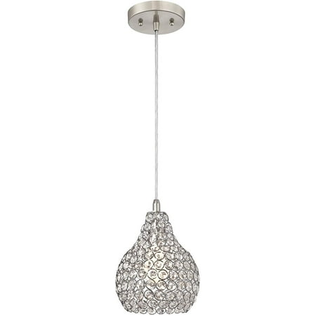 ERQI 6103700 One-Light Indoor Mini Pendant Brushed Nickel Finish Crystal Jewel Shade RED
ERQI 6103700 One-Light Indoor Mini Pendant Brushed Nickel Finish Crystal Jewel Shade RED