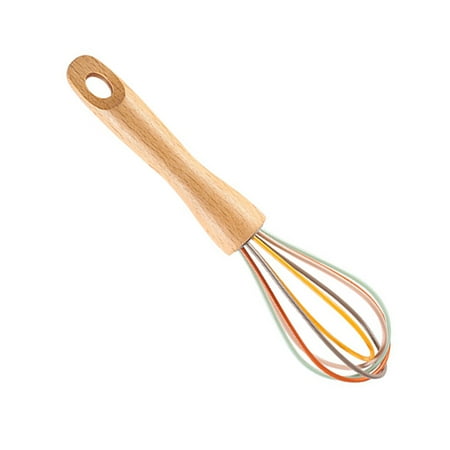Hi FANCY Silicone Whisk Manual Wood Handle Egg Beater Blender Handheld Stirring Rod Kitchen Baking Tool 8 inches
Hi FANCY Silicone Whisk Manual Wood Handle Egg Beater Blender Handheld Stirring Rod Kitchen Baking Tool 8 inches