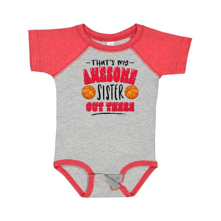 Inktastic That s My Awesome Sister out There with Basketballs Gift Baby Boy or Baby Girl Bodysuit
Inktastic That s My Awesome Sister out There with Basketballs Gift Baby Boy or Baby Girl Bodysuit