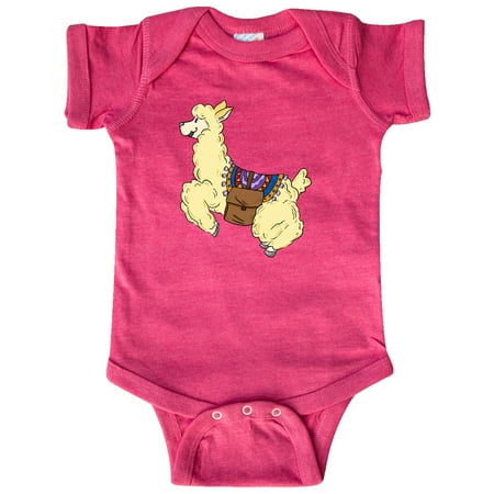 Inktastic Cute Jumping Alpaca Gift Baby Boy or Baby Girl Bodysuit