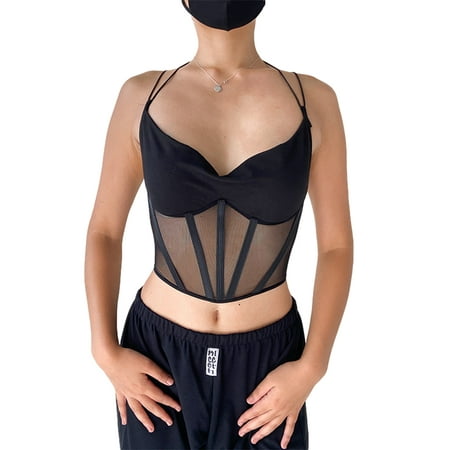 Emmababy Women Spaghetti Straps V Neck Small Vest Tie Up Open Back Crop Camis Tops
Emmababy Women Spaghetti Straps V Neck Small Vest Tie Up Open Back Crop Camis Tops