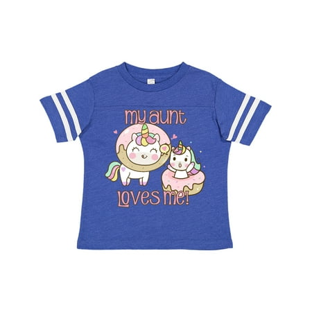 Inktastic My Aunt Loves Me Unicorn Gift Toddler Boy or Toddler Girl T-Shirt