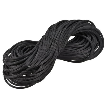 Uxcell 30M/98.43Ft Length PVC Screen Spline Retainer 5mm OD Black