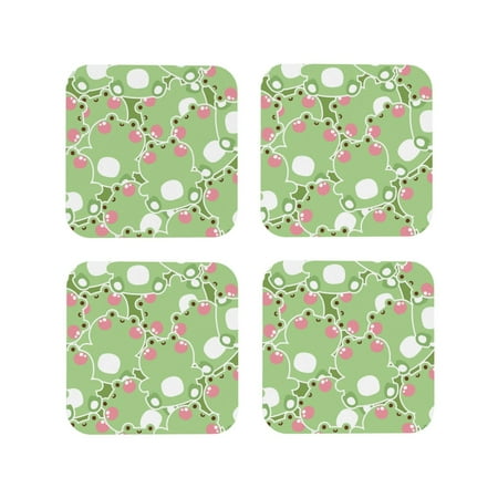 Tideii Cute Frog2 for Leather Coasters 4 Pieces Anti-fouling and Anti-scalding Decorative Coasters Suitable for Restaurants Kitchens Coffee Shops-Square
Tideii Cute Frog2 for Leather Coasters 4 Pieces Anti-fouling and Anti-scalding Decorative Coasters Suitable for Restaurants Kitchens Coffee Shops-Square