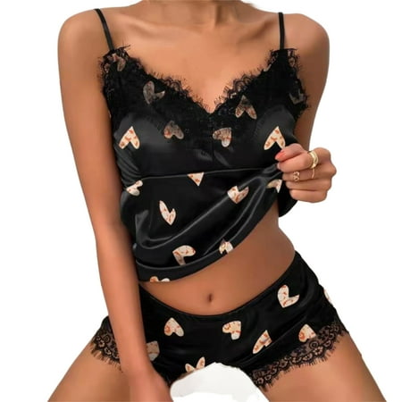 IMSHIE V Neck Nightwear Satin Sleepwear - Satin Pajamas Women Soft Sleepwear Sexy Lingerie 2 Piece Silk Pj Set for Women with Plus Size Valentine s Day Anniversary Gift
IMSHIE V Neck Nightwear Satin Sleepwear - Satin Pajamas Women Soft Sleepwear Sexy Lingerie 2 Piece Silk Pj Set for Women with Plus Size Valentine s Day Anniversary Gift