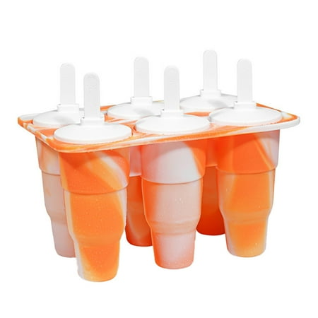 Warkul 1 Set Ice-lolly Mold Non-stick Collapsible Silicone 6 Cavity Juice Freezing Ice Pop Maker for Children
Warkul 1 Set Ice-lolly Mold Non-stick Collapsible Silicone 6 Cavity Juice Freezing Ice Pop Maker for Children