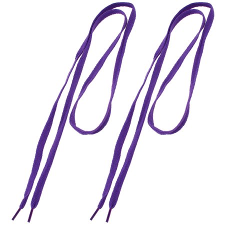 1 Pair Sneakers Sport Shoes Flat Shoelaces Purple 114cm Long