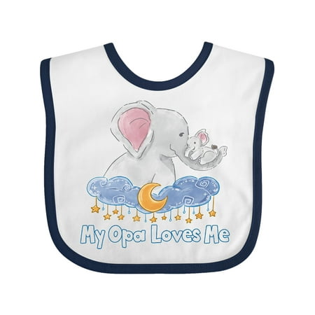 Inktastic My Opa Loves Me Cute Elephants Clouds Moon and Stars Gift Baby Boy or Baby Girl Bib
Inktastic My Opa Loves Me Cute Elephants Clouds Moon and Stars Gift Baby Boy or Baby Girl Bib