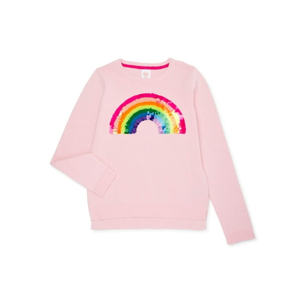 Wonder Nation Girls 4-18 & Plus Embellished Pullover Sweater
