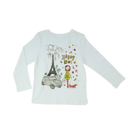 Kidsy Girls Happy Day Graphic Printed Peruvian Cotton T-Shirt – Long Sleeve Frill Crewneck – Snow 8
Kidsy Girls Happy Day Graphic Printed Peruvian Cotton T-Shirt – Long Sleeve Frill Crewneck – Snow 8