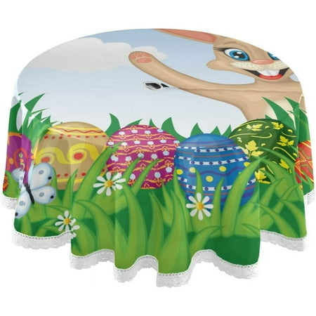 Hidove Easter Bunny Eggs Outdoor Round Tablecloth Waterproof Stain-Resistant Non-Slip Circular Tablecloth 60 Inch with Umbrella Hole and Zipper for Tabletop Backyard Party BBQ Decor
Hidove Easter Bunny Eggs Outdoor Round Tablecloth Waterproof Stain-Resistant Non-Slip Circular Tablecloth 60 Inch with Umbrella Hole and Zipper for Tabletop Backyard Party BBQ Decor