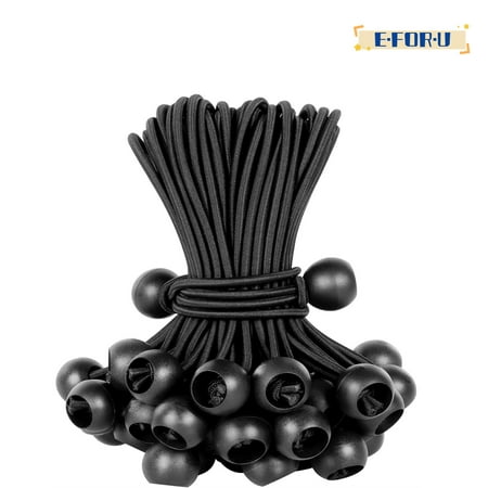 Ball Bungee Cords 6 Inch Bungee Cord with Balls 50 PCS Heavy Duty Bungie Cord Balls Canopy