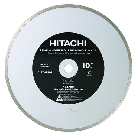 Hitachi Genuine OEM 10in Wet and Dry Tile Diamond Blade # 728766