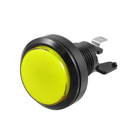 Arcade Game Machines 36mm Dia Yellow Cap Momentary Push Button Switch