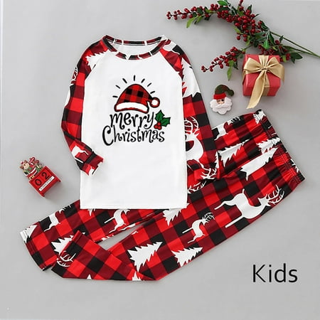 Cuhas Children s Christmas Parent-Child Suit Round Neck Long Sleeve Plaid Christmas Homewear Suit
Cuhas Children s Christmas Parent-Child Suit Round Neck Long Sleeve Plaid Christmas Homewear Suit