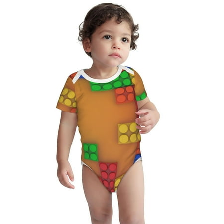 Kdxio Colorful Building Blocks A Pattern Unisex Baby Cotton Short Sleeve Bodysuits-2 Years
Kdxio Colorful Building Blocks A Pattern Unisex Baby Cotton Short Sleeve Bodysuits-2 Years