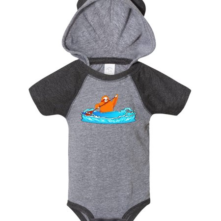Inktastic Kayaking Sloth Kayak Gift Baby Boy or Baby Girl Bodysuit