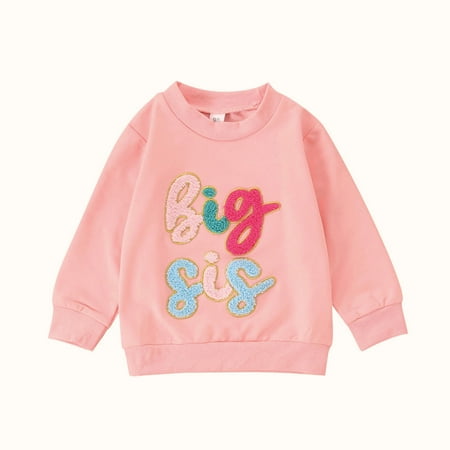 Toddler Girls Big Sis Letter Printing Causal Round Neck T Shirt Sweatshirt Long Sleeved Top Children s Clothing
Toddler Girls Big Sis Letter Printing Causal Round Neck T Shirt Sweatshirt Long Sleeved Top Children s Clothing