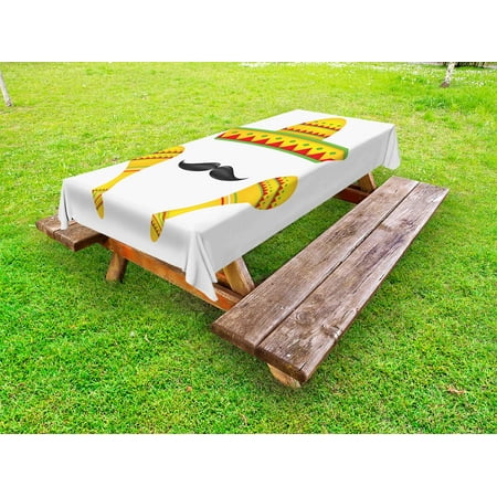 Mexican Outdoor Tablecloth Famous Centerpiece Icons of Mexico Sombrero Moustache Rumba Shaker Mesoamerican Print Decorative Washable Fabric Picnic Table Cloth 58 X 84 Inches Yellow by Ambesonne
Mexican Outdoor Tablecloth Famous Centerpiece Icons of Mexico Sombrero Moustache Rumba Shaker Mesoamerican Print Decorative Washable Fabric Picnic Table Cloth 58 X 84 Inches Yellow by Ambesonne