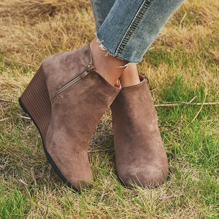 Egmy Women S Retro Zip Waterproof Platform Thick Heel High-Heeled Shoes Single Shoes
Egmy Women S Retro Zip Waterproof Platform Thick Heel High-Heeled Shoes Single Shoes