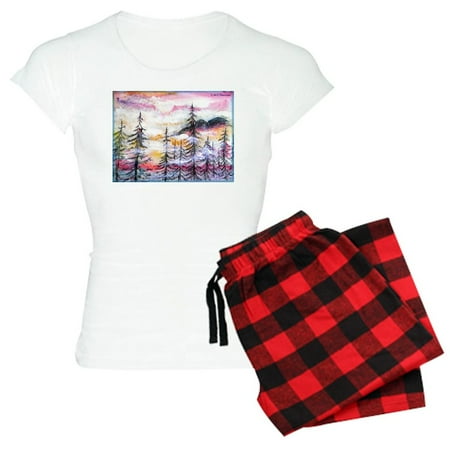 CafePress - Misty Mountains Art - Women s Light Pajamas