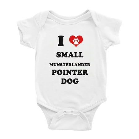 I Heart Small Munsterlander Pointer Dog Funny Baby Jumpsuits Newborn Clothes (White 18-24 Months)
I Heart Small Munsterlander Pointer Dog Funny Baby Jumpsuits Newborn Clothes (White 18-24 Months)