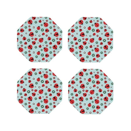 Yiaed Ladybugs And Flowers 1 Print Leather Coasters for Drinks - Cup Coasters Coffee Table Kitchen Table Bar Home & Office Gifts Handmade Drink Coasters-Octagon
Yiaed Ladybugs And Flowers 1 Print Leather Coasters for Drinks - Cup Coasters Coffee Table Kitchen Table Bar Home & Office Gifts Handmade Drink Coasters-Octagon