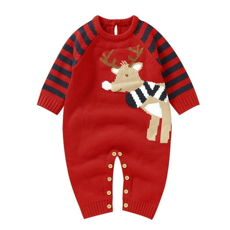 None Boy Girl Christmas Deer Knitted Sweater Baby Jumpsuit Romper Cotton 1 Piece Outfits Clothes Hoodie Light
None Boy Girl Christmas Deer Knitted Sweater Baby Jumpsuit Romper Cotton 1 Piece Outfits Clothes Hoodie Light