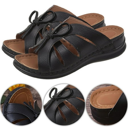 Aixig Women Fashion Open Toe Sandals Non Slip Wedge Platform Sandals Leisure Bow Flat Sandals Comfortable for Seaside Vacation
Aixig Women Fashion Open Toe Sandals Non Slip Wedge Platform Sandals Leisure Bow Flat Sandals Comfortable for Seaside Vacation