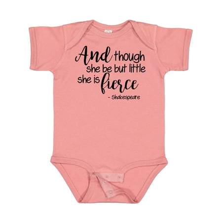 Inktastic Though She Be but Little She is Fierce Quote Shakespeare Gift Baby Girl Bodysuit
Inktastic Though She Be but Little She is Fierce Quote Shakespeare Gift Baby Girl Bodysuit