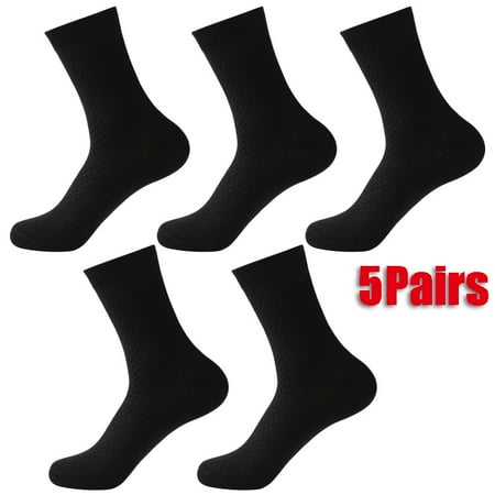 5 Pairs of Men s Cushioning Bamboo Charcoal Fiber Socks Black 
5 Pairs of Men s Cushioning Bamboo Charcoal Fiber Socks Black