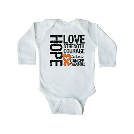 Inktastic Leukemia Cancer Hope Love Strength Gift Baby Boy or Baby Girl Long Sleeve Bodysuit
Inktastic Leukemia Cancer Hope Love Strength Gift Baby Boy or Baby Girl Long Sleeve Bodysuit