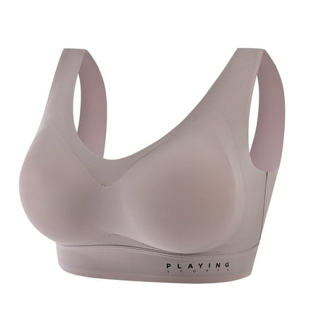 Pgeraug bras for women Trackless Underwire Vest Ice Silk Back Sports Sleep Latex Bra Underwear underwear women Coffee M
Pgeraug bras for women Trackless Underwire Vest Ice Silk Back Sports Sleep Latex Bra Underwear underwear women Coffee M