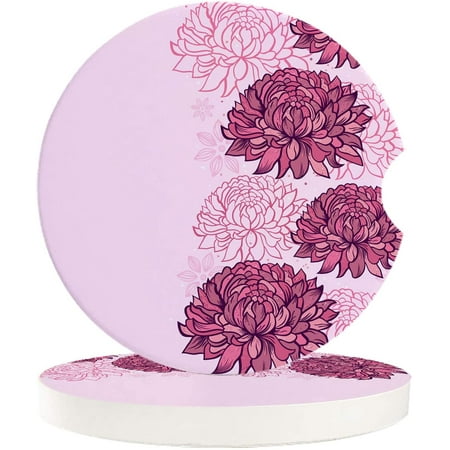 FMSHPON Romantic Pink Chrysanthemum Set of 6 Car Coaster for Drinks Absorbent Ceramic Stone Coasters Cup Mat with Cork Base for Home Kitchen Room Coffee Table Bar Decor
FMSHPON Romantic Pink Chrysanthemum Set of 6 Car Coaster for Drinks Absorbent Ceramic Stone Coasters Cup Mat with Cork Base for Home Kitchen Room Coffee Table Bar Decor