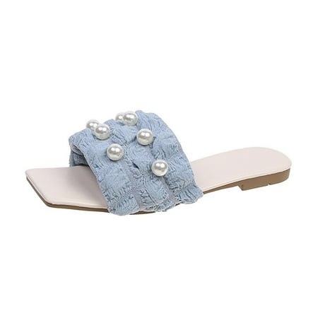 uikmnh Women Slippers Sandals For Women Solid Flat Rhinestone Slippers Sandals Casual Shoes Light Blue 8.5
uikmnh Women Slippers Sandals For Women Solid Flat Rhinestone Slippers Sandals Casual Shoes Light Blue 8.5