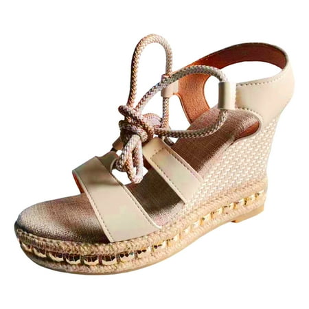 Jungdeepe Foreign Trade Slope With Rope Strappy Sandals Fish Head Large Size Thick Heel Sandals Female
Jungdeepe Foreign Trade Slope With Rope Strappy Sandals Fish Head Large Size Thick Heel Sandals Female