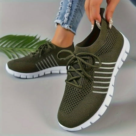 Women s Casual Knitted Sock Sneakers Comfortable Solid Color Lace Up Running Tennis Jogging Sneakers Low Top Sports Shoes Casual Sneakers
Women s Casual Knitted Sock Sneakers Comfortable Solid Color Lace Up Running Tennis Jogging Sneakers Low Top Sports Shoes Casual Sneakers