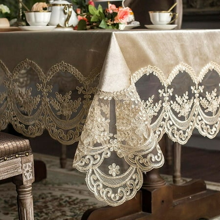 ASWMXR Tablecloth Table Golden Velvet Champagne High Grade Europe Lace Fabric Rectangular Dining Table Cover Coffee Nordic Chair Cover
ASWMXR Tablecloth Table Golden Velvet Champagne High Grade Europe Lace Fabric Rectangular Dining Table Cover Coffee Nordic Chair Cover