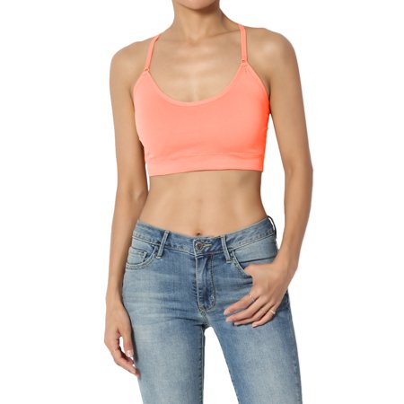 TheMogan Women s PLUS Removable Pad Cross Back Spaghetti Strap Bra Top Crop Cami
TheMogan Women s PLUS Removable Pad Cross Back Spaghetti Strap Bra Top Crop Cami