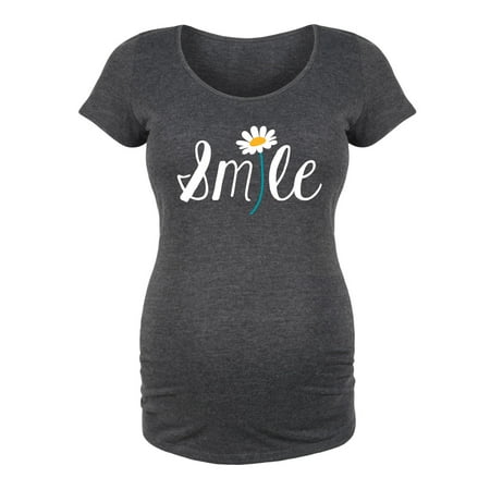 Bloom Maternity - Smile Daisy - Maternity Scoop Neck T-Shirt