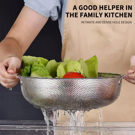 Kpamnxio Drain Rack Deals! Metal Colander with Handle | Pasta Spaghetti Berry Fruit Vegetable Kitchen Food Strainer Basket | Stainless Colander Bowl | Pot Drainer for Cooking Straine 11.7*11.7In
Kpamnxio Drain Rack Deals! Metal Colander with Handle | Pasta Spaghetti Berry Fruit Vegetable Kitchen Food Strainer Basket | Stainless Colander Bowl | Pot Drainer for Cooking Straine 11.7*11.7In