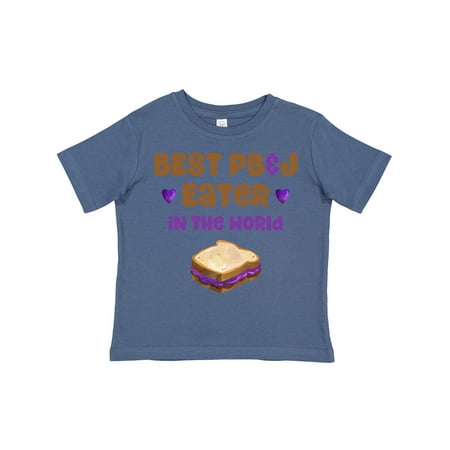 Inktastic World s Best PBJ Eater Gift Toddler Boy or Toddler Girl T-Shirt