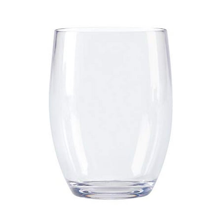 G.E.T. Heavy-Duty Reusable Shatterproof Plastic Stemless Wine Glasses 12 Ounce Clear (Set of 4)
G.E.T. Heavy-Duty Reusable Shatterproof Plastic Stemless Wine Glasses 12 Ounce Clear (Set of 4)