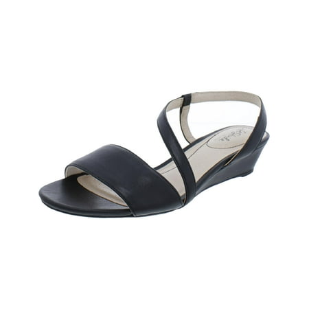 LifeStride Womens Yasmine Faux Leather Slip On Wedges