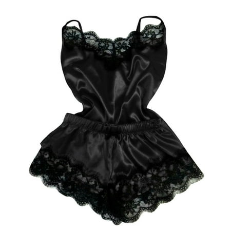 BIZIZA Women Pajama SetSoft Cami Top and Shorts Lace Nightwear Loungewear Women s Sleepwear Black L
BIZIZA Women Pajama SetSoft Cami Top and Shorts Lace Nightwear Loungewear Women s Sleepwear Black L