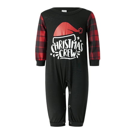 Christmas Parent-child Pajamas Long-sleeved Round Neck Tops Plaid Pants Baby Romper Family Clothing
Christmas Parent-child Pajamas Long-sleeved Round Neck Tops Plaid Pants Baby Romper Family Clothing