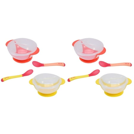 4 Sets Transparent Baby Suction Bowl Infant Training Bowl Feeding Tableware with Heat Spoon (Red And Yellow)
4 Sets Transparent Baby Suction Bowl Infant Training Bowl Feeding Tableware with Heat Spoon (Red And Yellow)